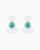 Green Flame Beneath Earrings