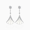 Ivory Enamel Cascade Earrings