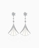 Ivory Enamel Cascade Earrings