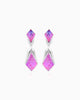 Lavender Rhomb Earrings