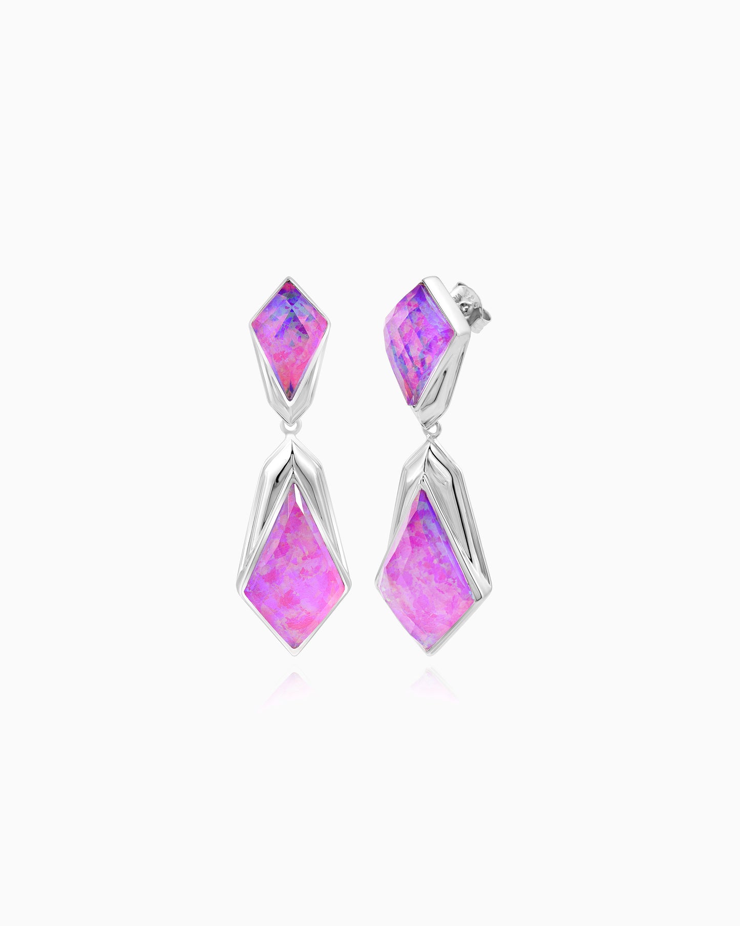 Lavender Rhomb Earrings