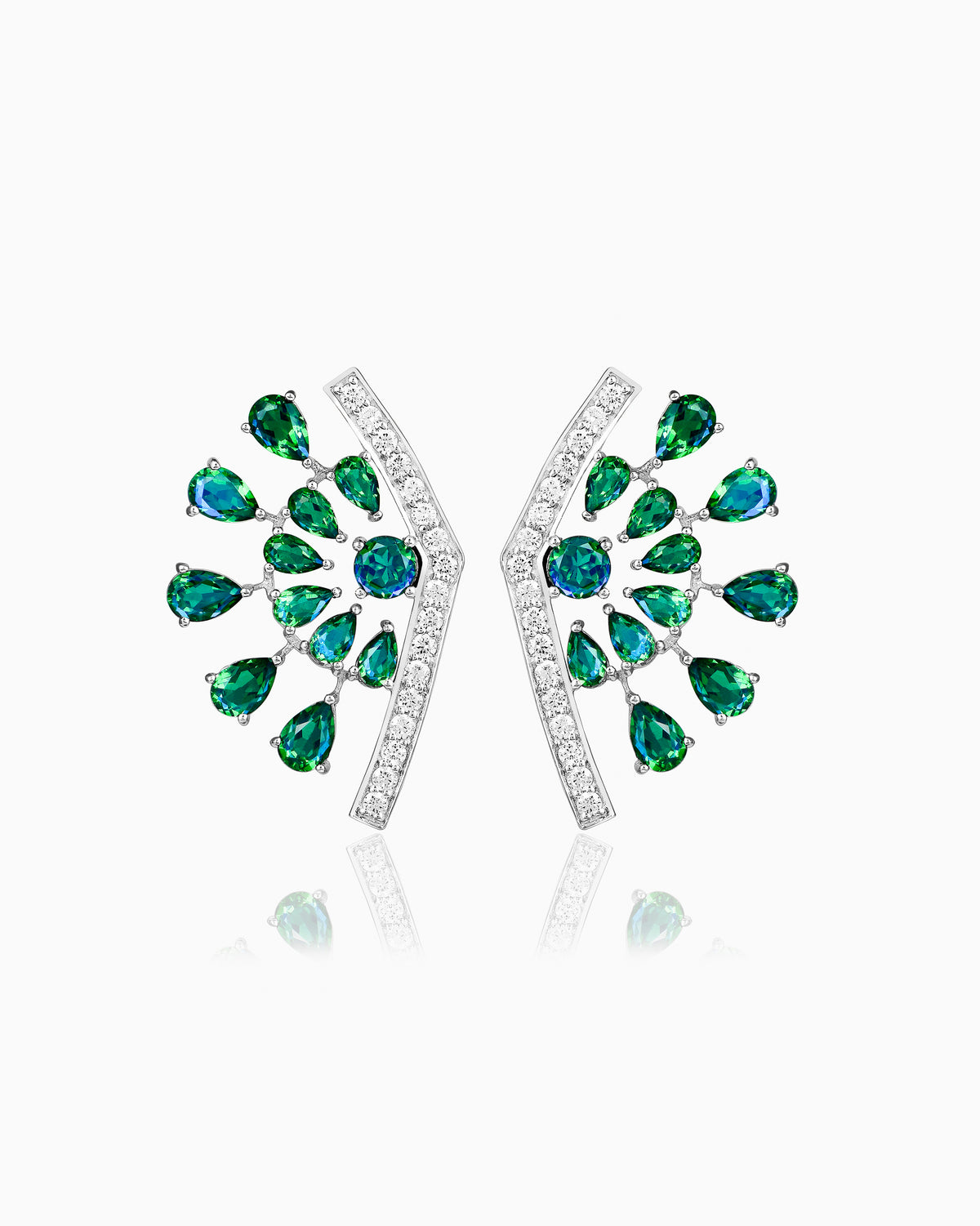 Teal berry Earrings