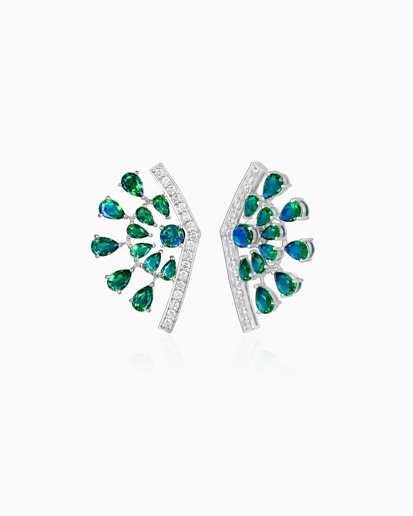 Teal berry Earrings