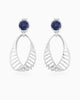 Blue Berry Hanging Basket Earrings