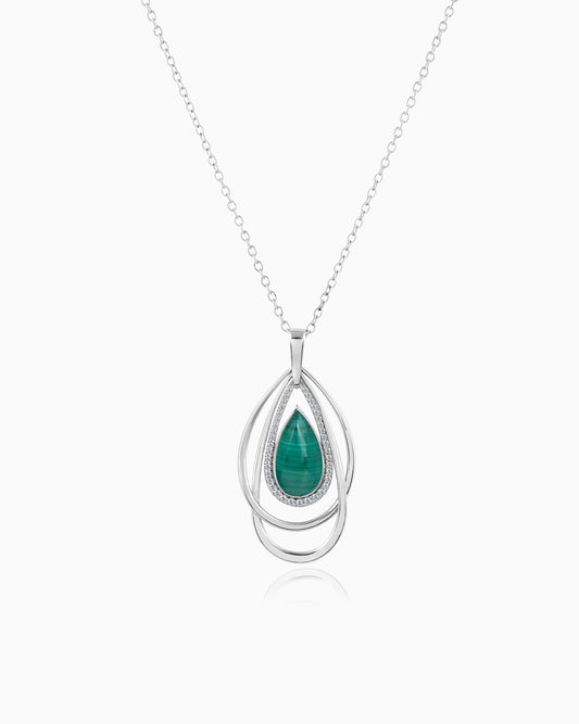 Malachite Teardrop Pendant