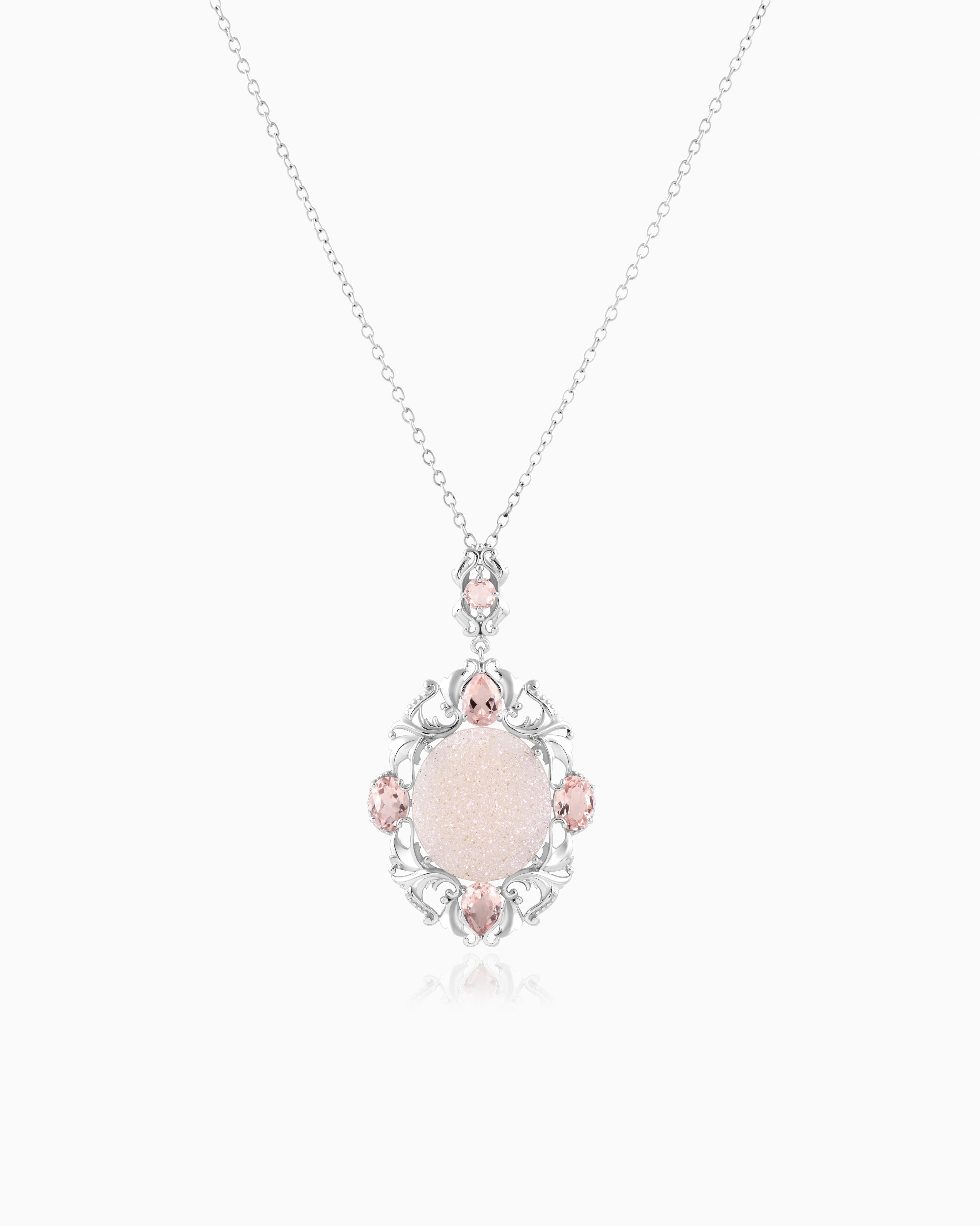 Victorian lily Pendant – Flamingo Pink