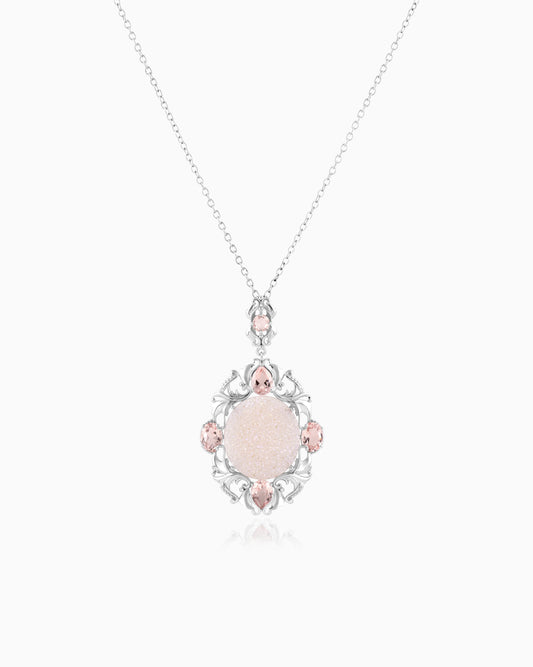 Victorian lily Pendant – Flamingo Pink