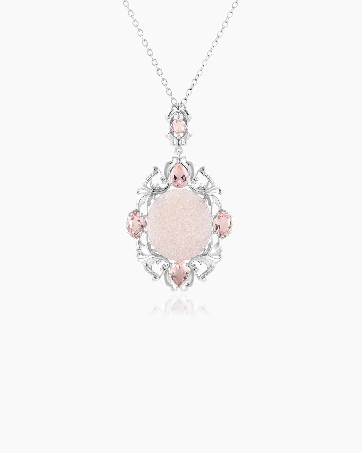 Victorian lily Pendant – Flamingo Pink