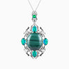 Victorian lily Pendant – Moss Green