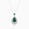 Teardrop Halo Pendant
