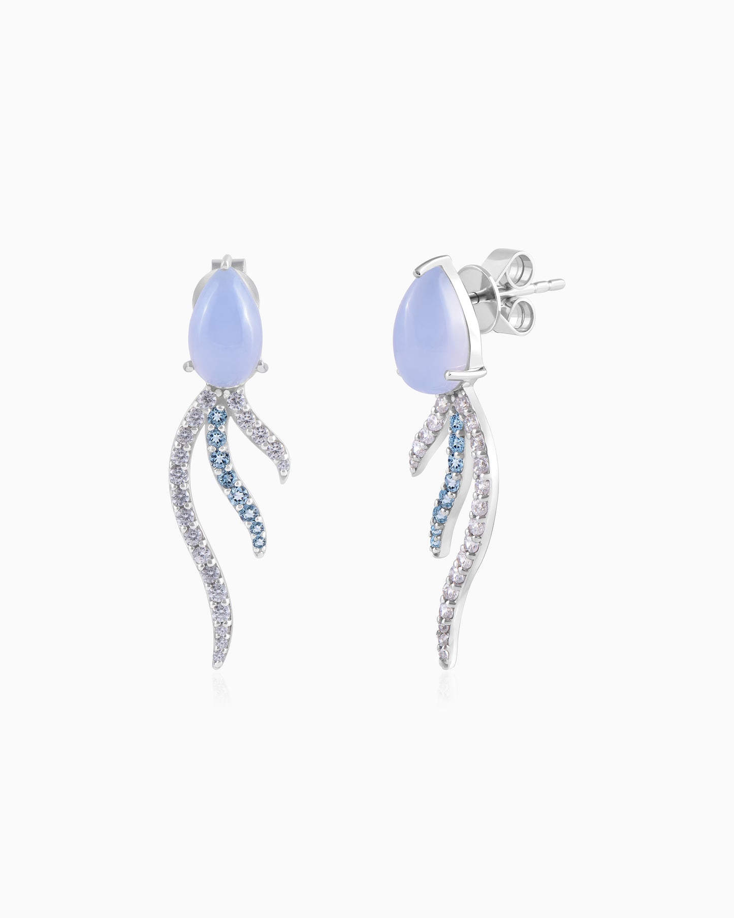 Spiritstone Blue Flame Earrings