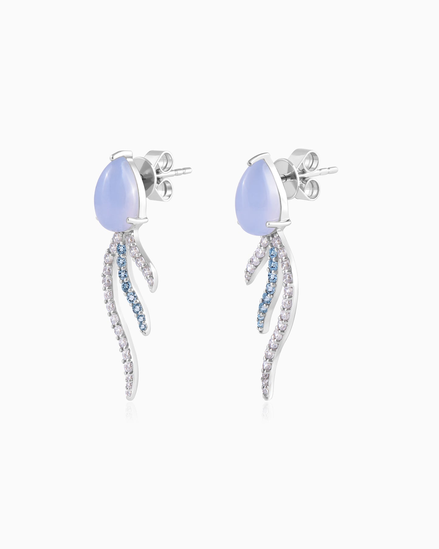 Spiritstone Blue Flame Earrings