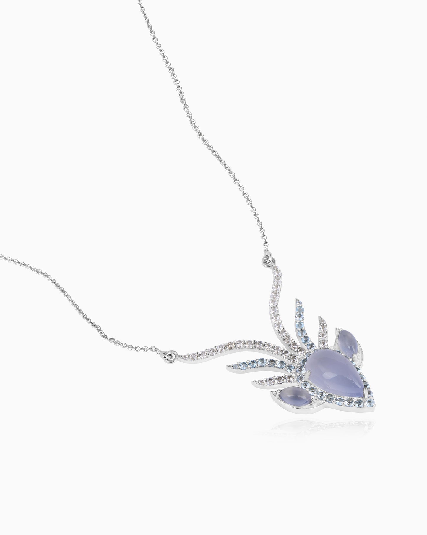 Stag Soul Necklace –  Chalcedony 18"