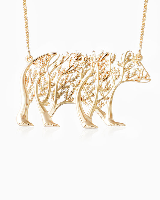 Grizzle Necklace – Gold 18"