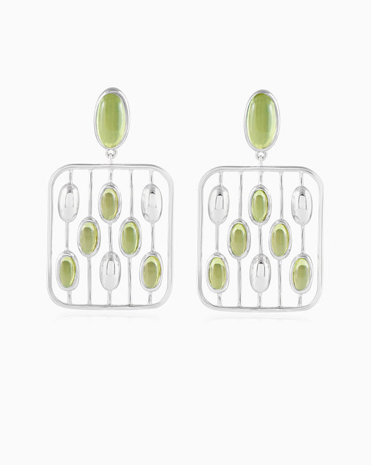 Veiled Serpent’s Green Truth Earrings