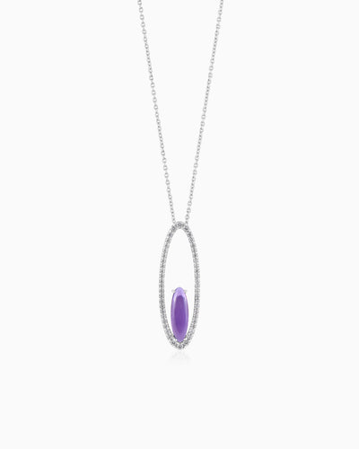 Aurora Wisp Orchid Pendant