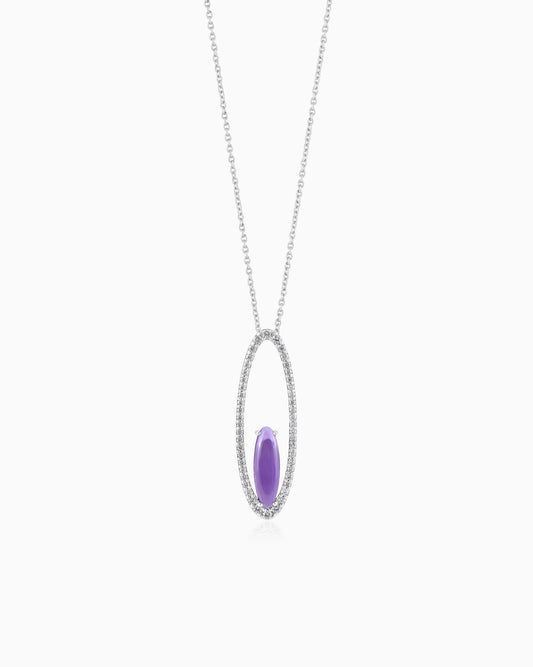 Aurora Wisp Orchid Pendant