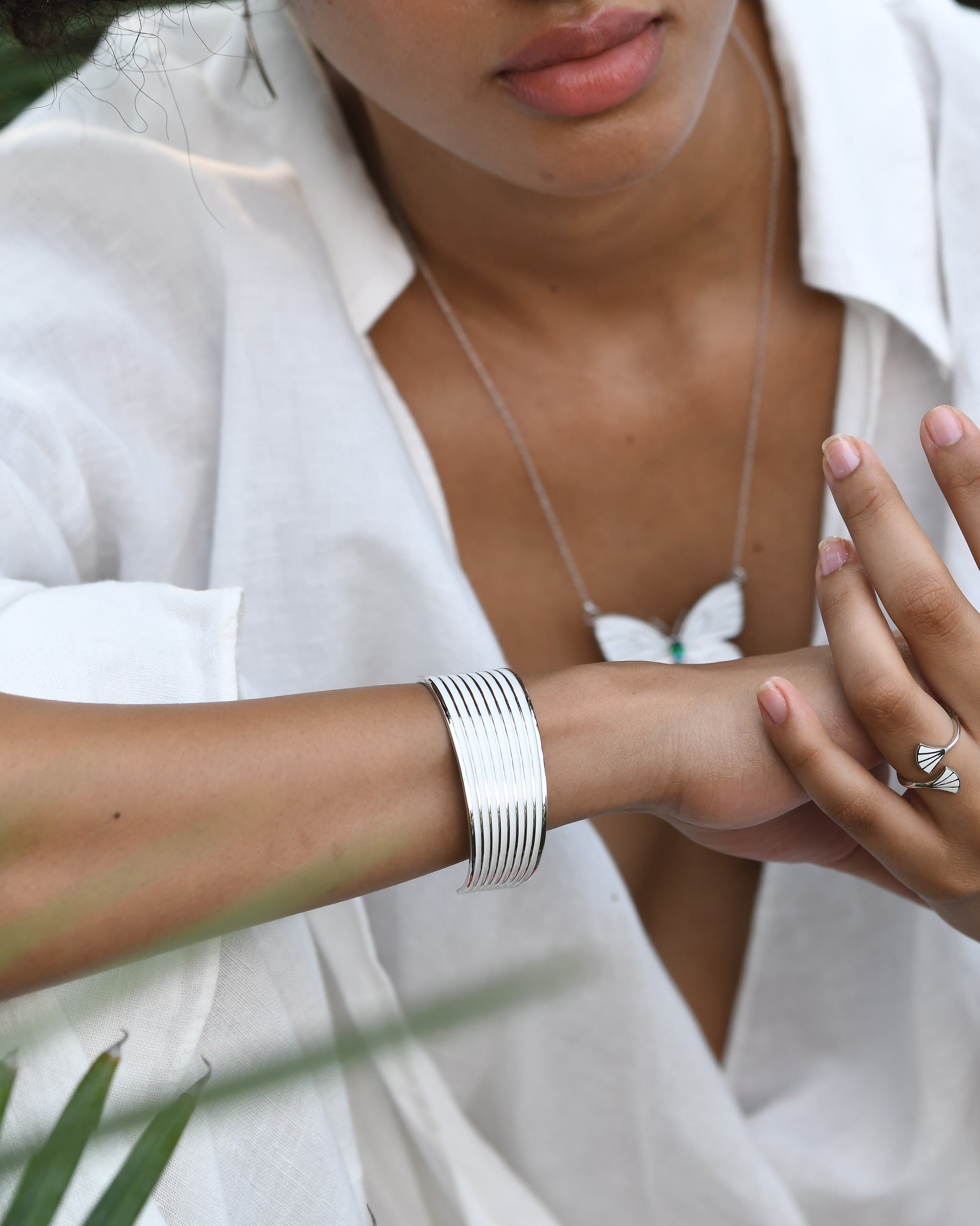 Moonlit Strata Bangle