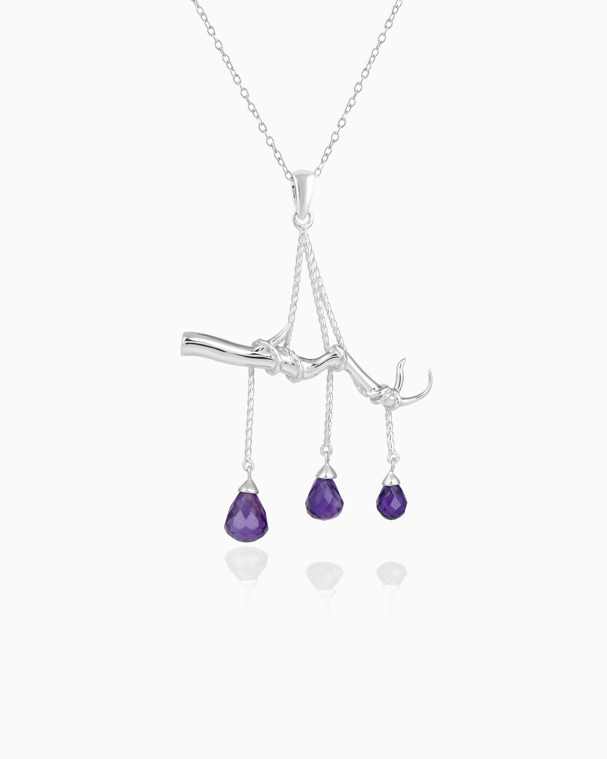Purple Twilight Fernstone Pendant