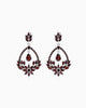 The Bloom Earrings – Garnet Edition