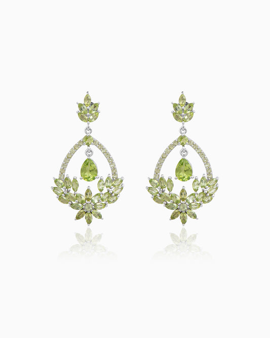 The Bloom Earrings – Peridot Edition