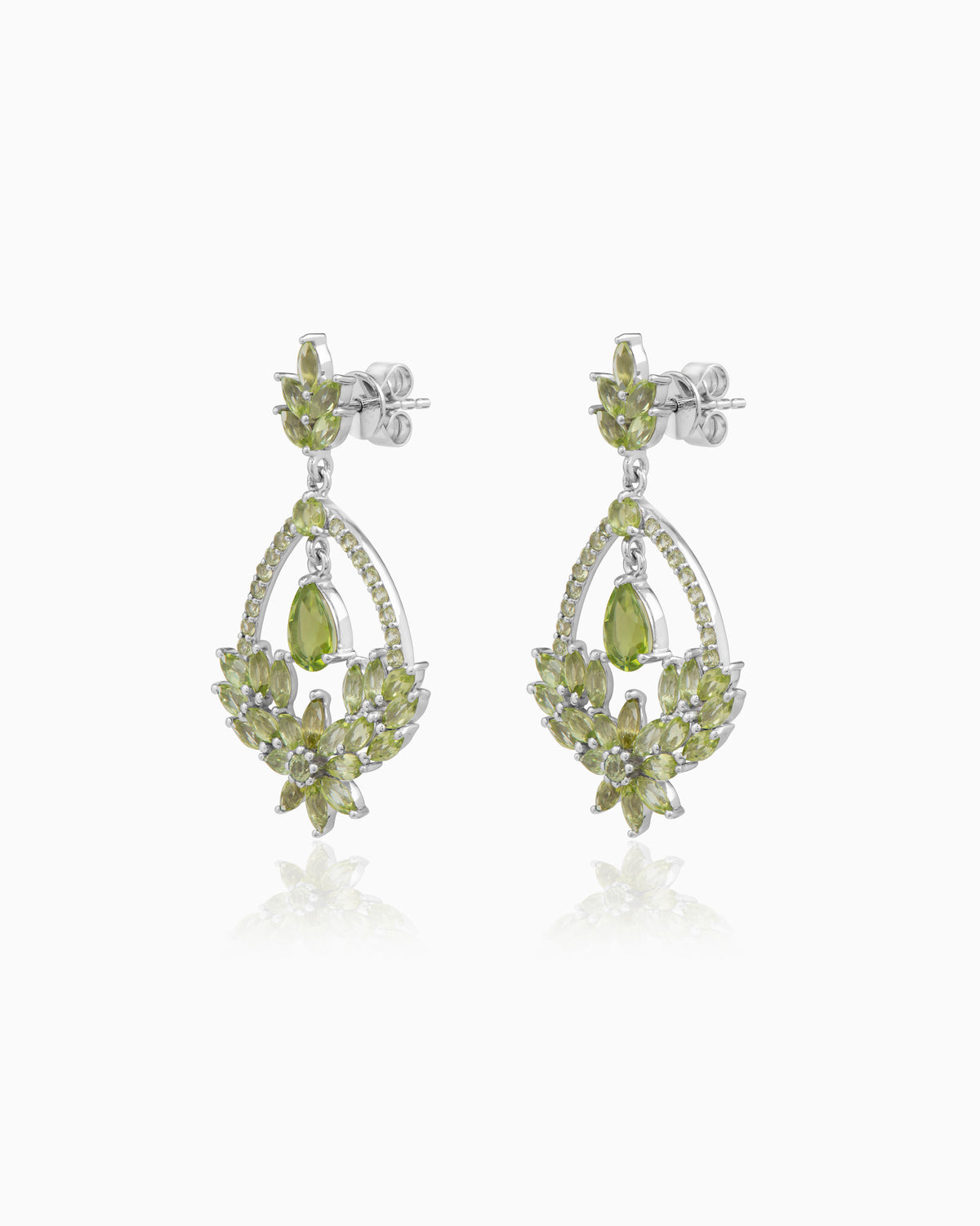 The Bloom Earrings – Peridot Edition