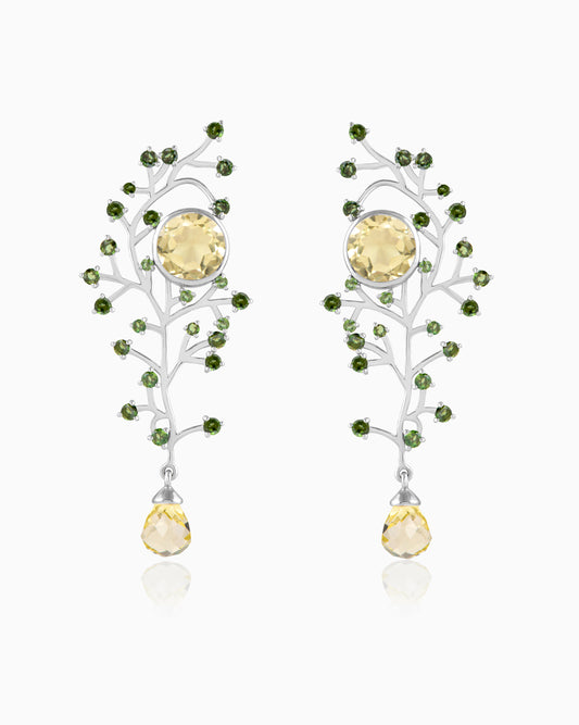 Verdant Glow Florafoil Earrings