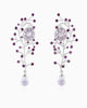 Red Berry Florafoil Earrings