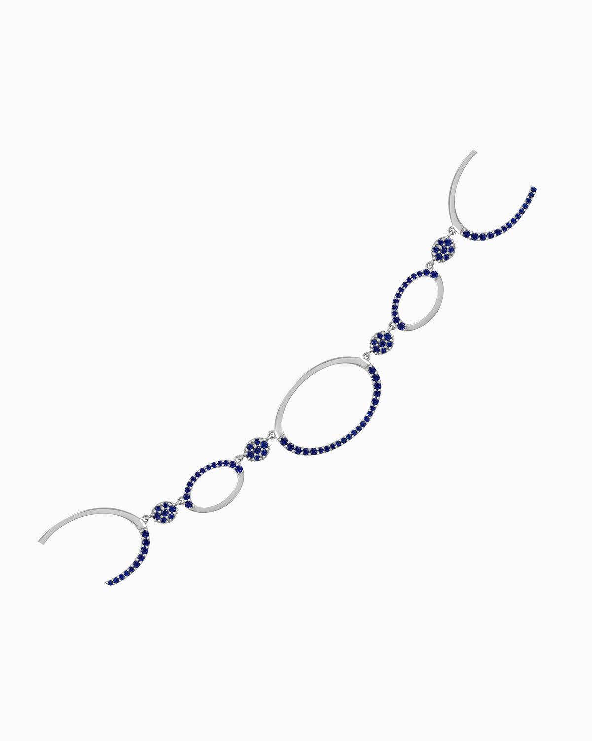 Auric Loop Necklace – Sapphire Veil Edition 30