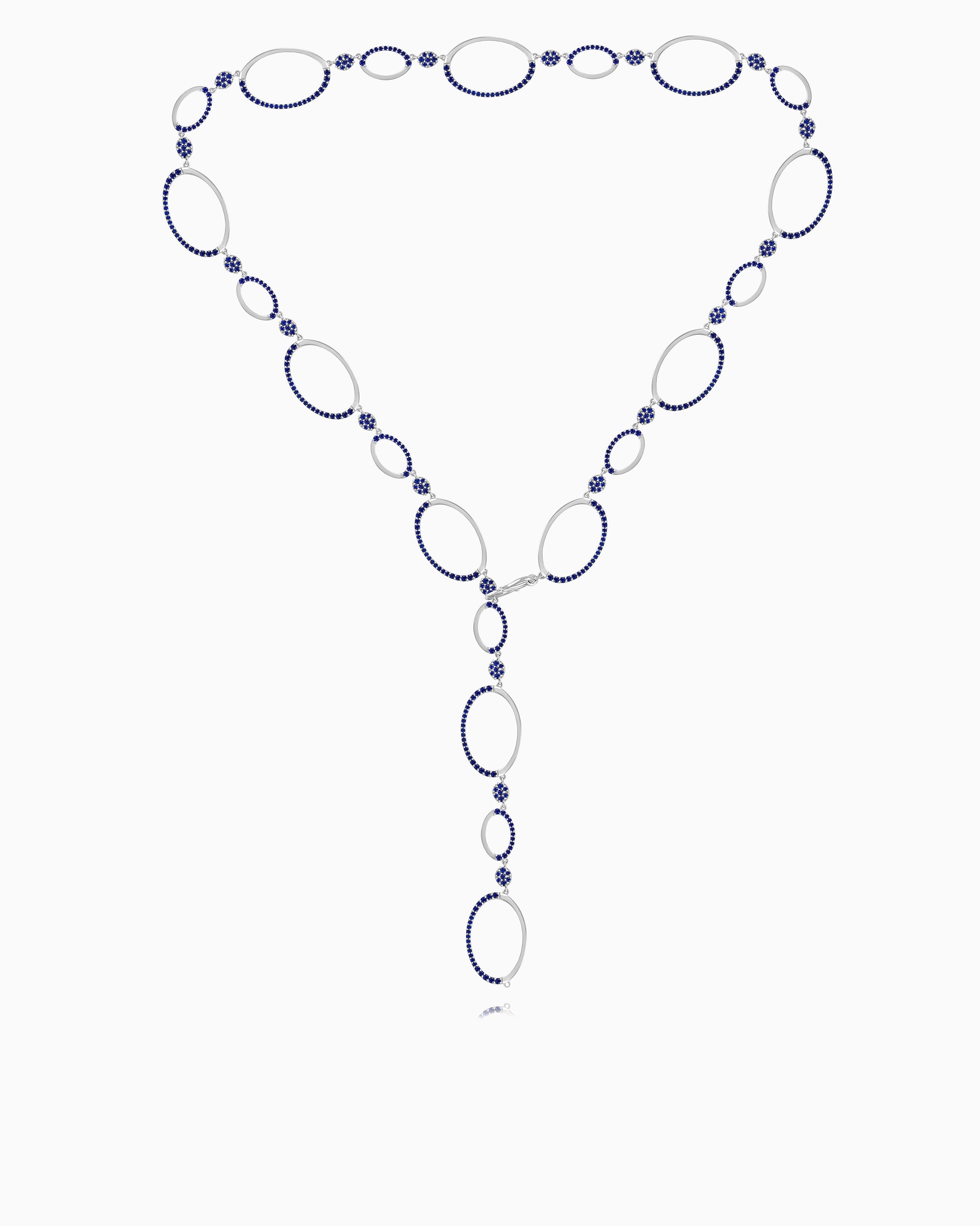 Auric Loop Necklace – Sapphire Veil Edition 30