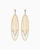 Cascade Earrings – Gold & Aquamarine