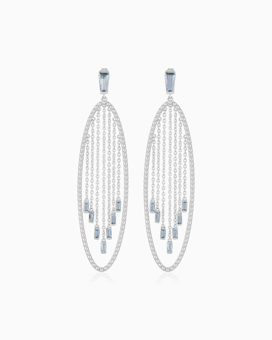 Cascade Earrings – Aquamarine