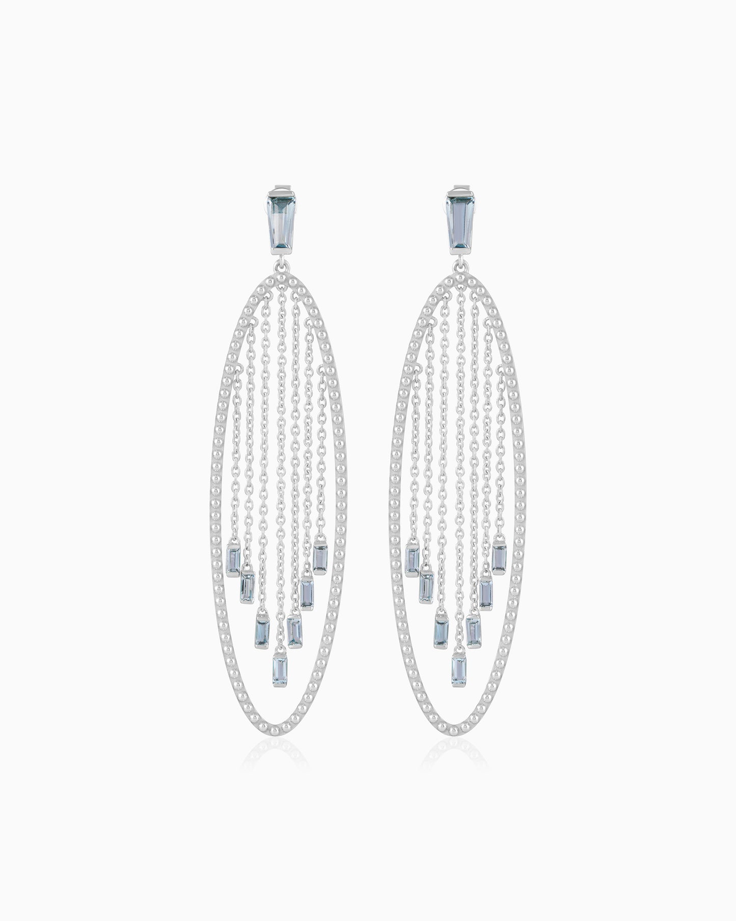 Cascade Earrings – Aquamarine