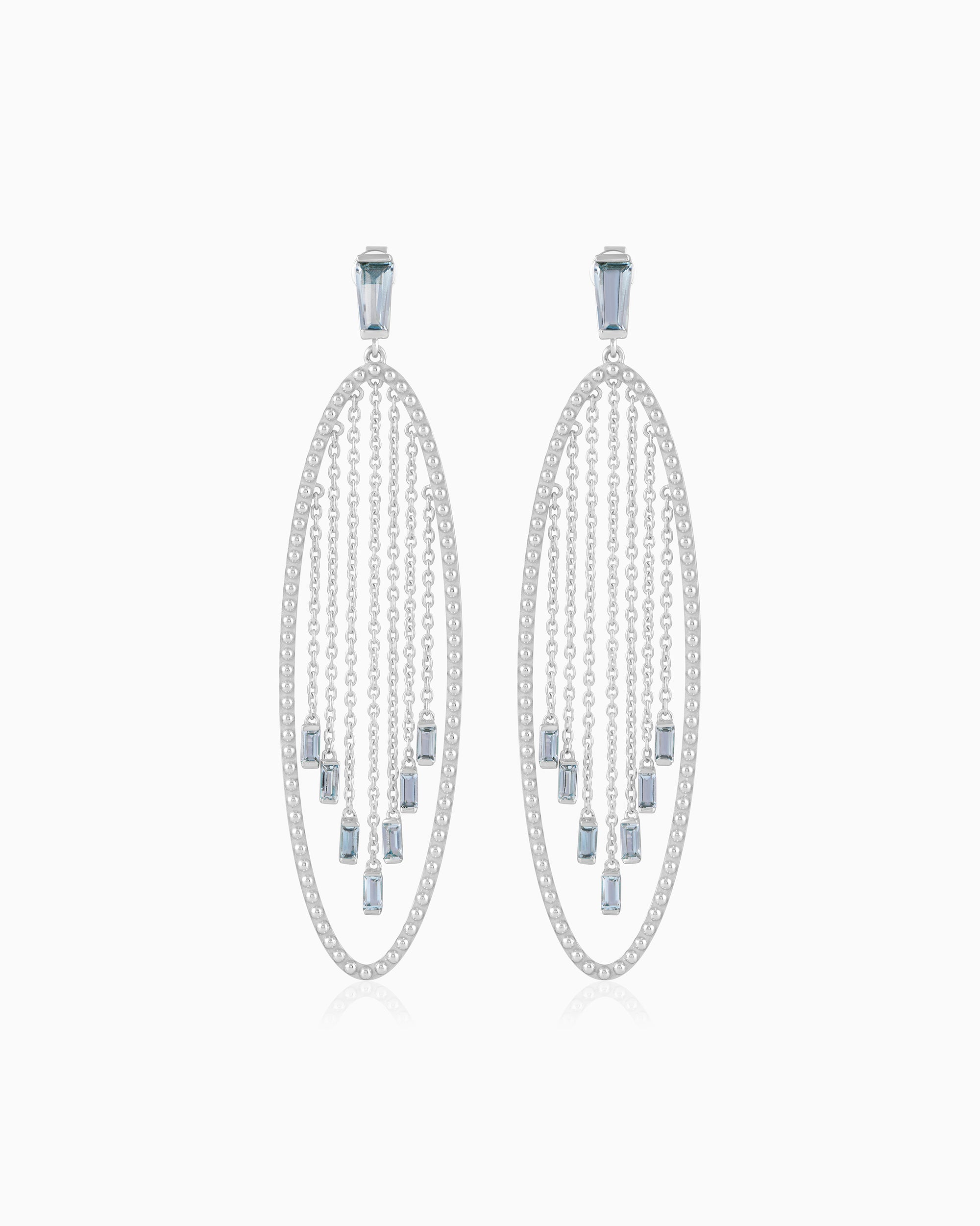 Cascade Earrings – Aquamarine