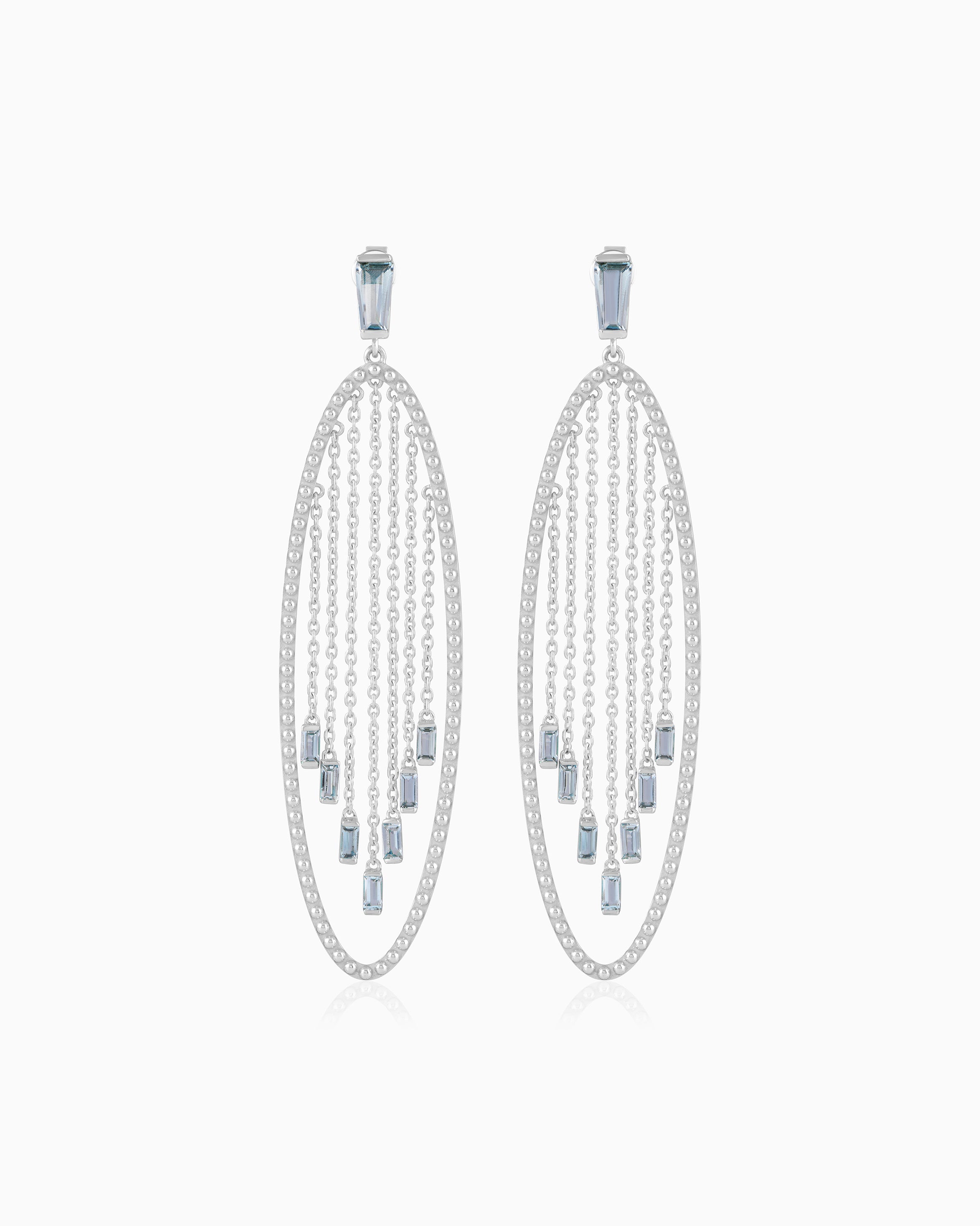 Cascade Earrings – Aquamarine