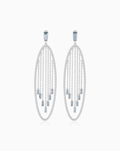 Cascade Earrings – Aquamarine