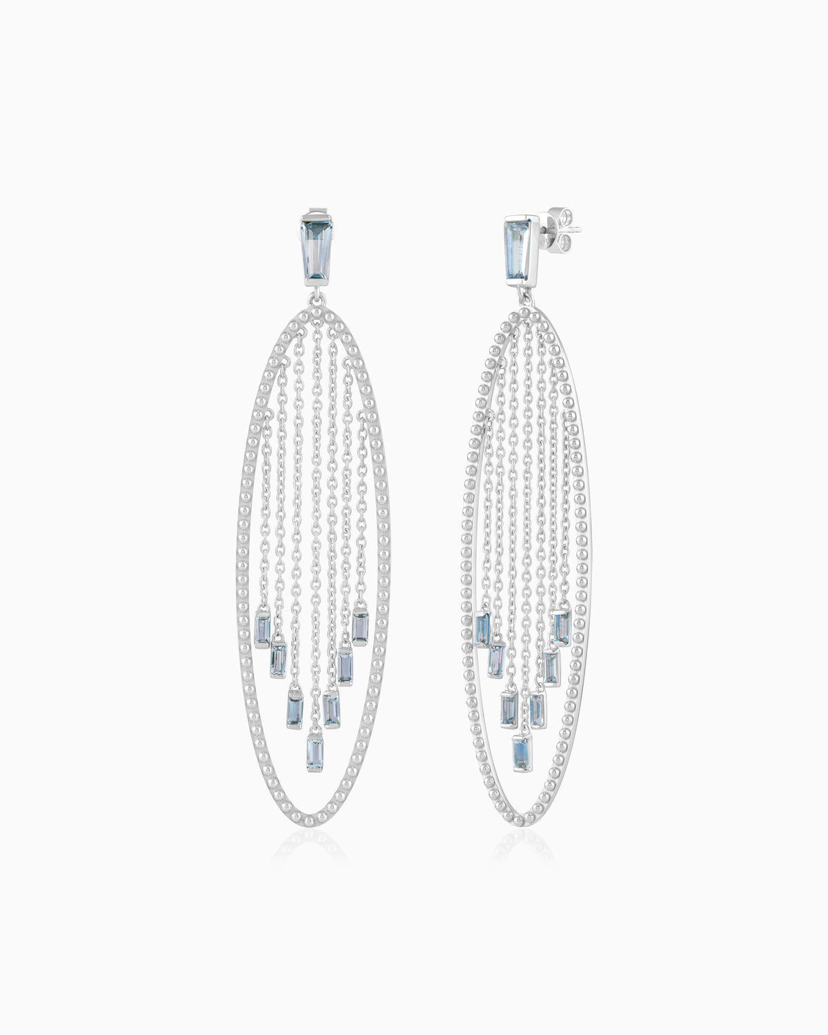 Cascade Earrings – Aquamarine