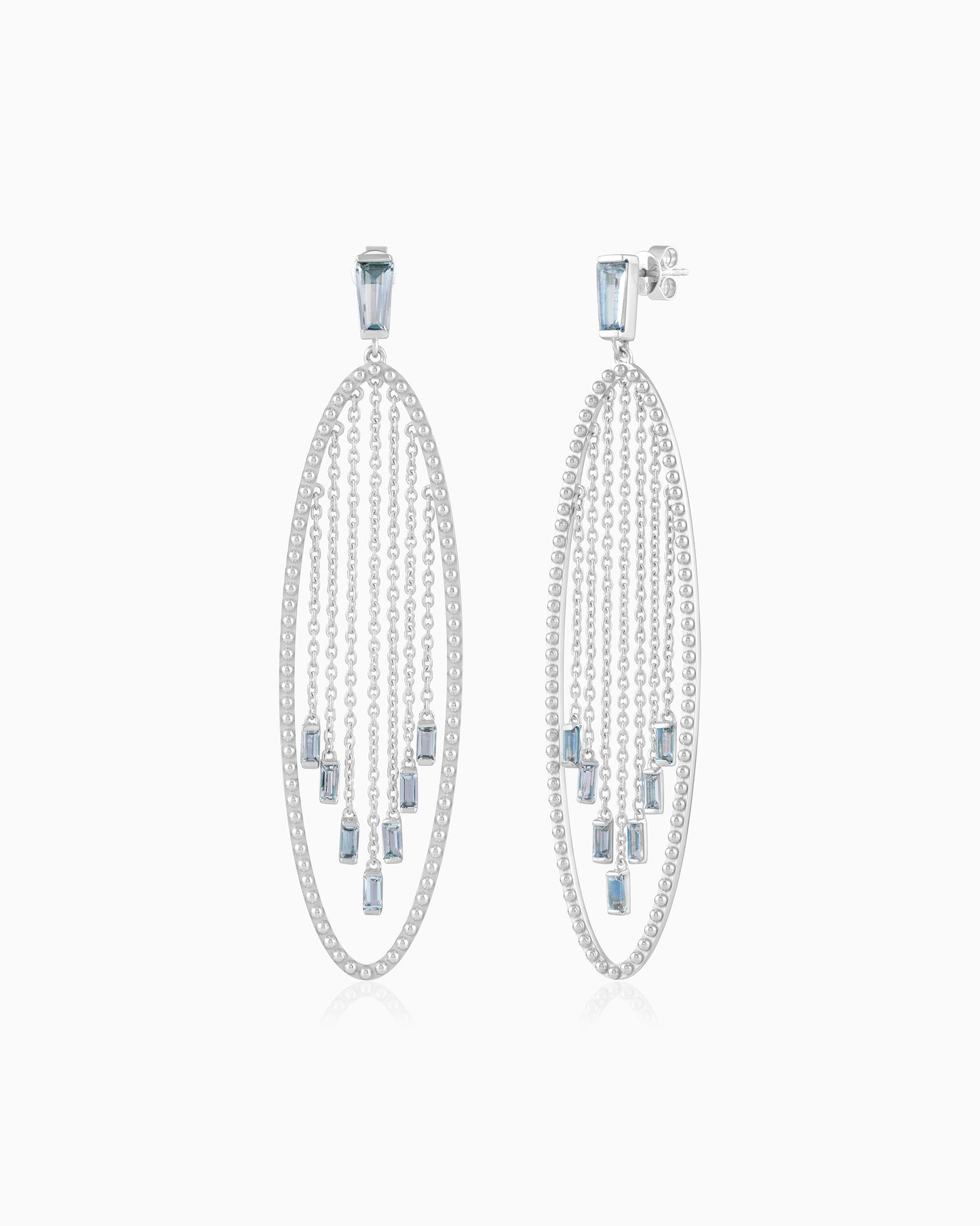 Cascade Earrings – Aquamarine