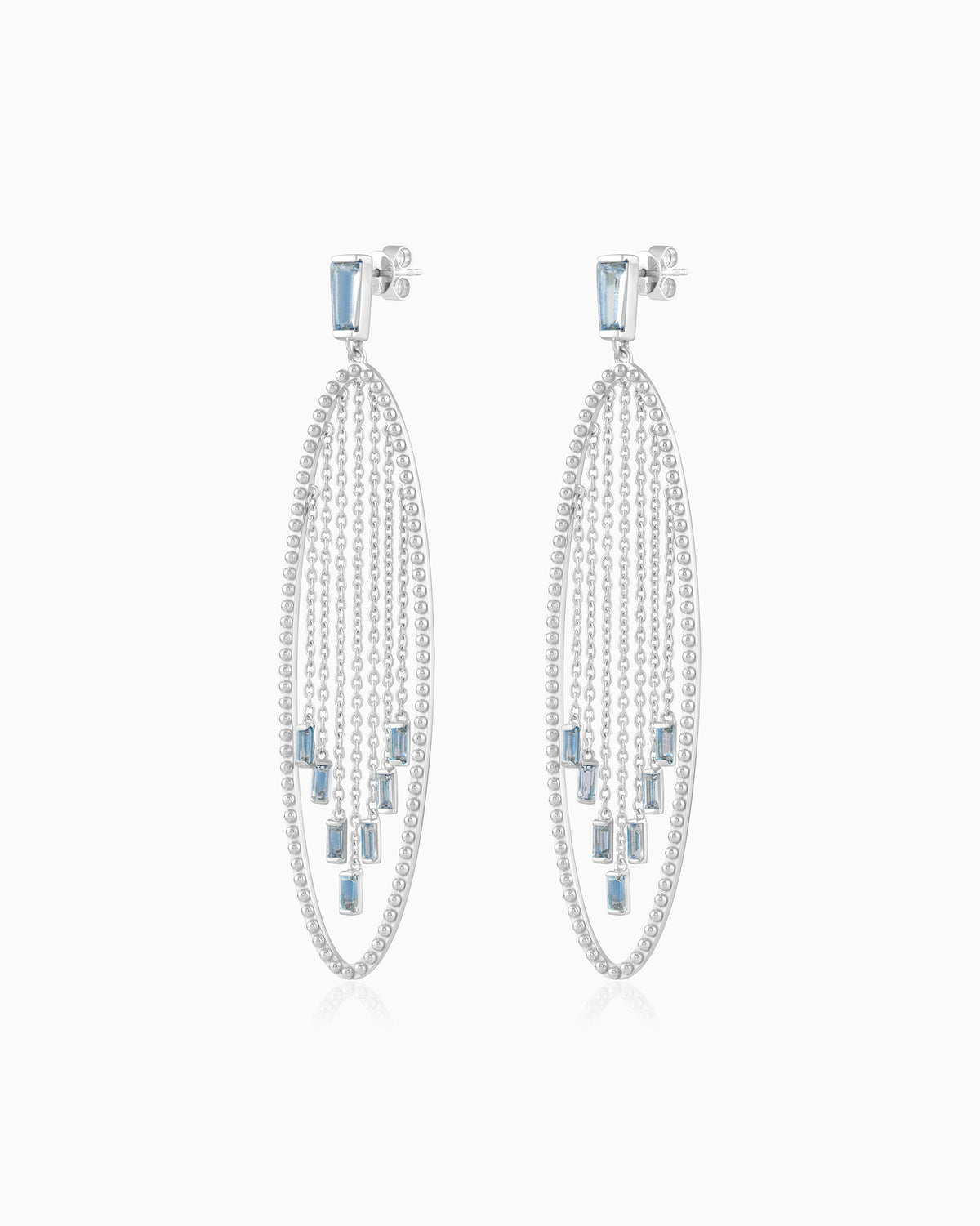 Cascade Earrings – Aquamarine