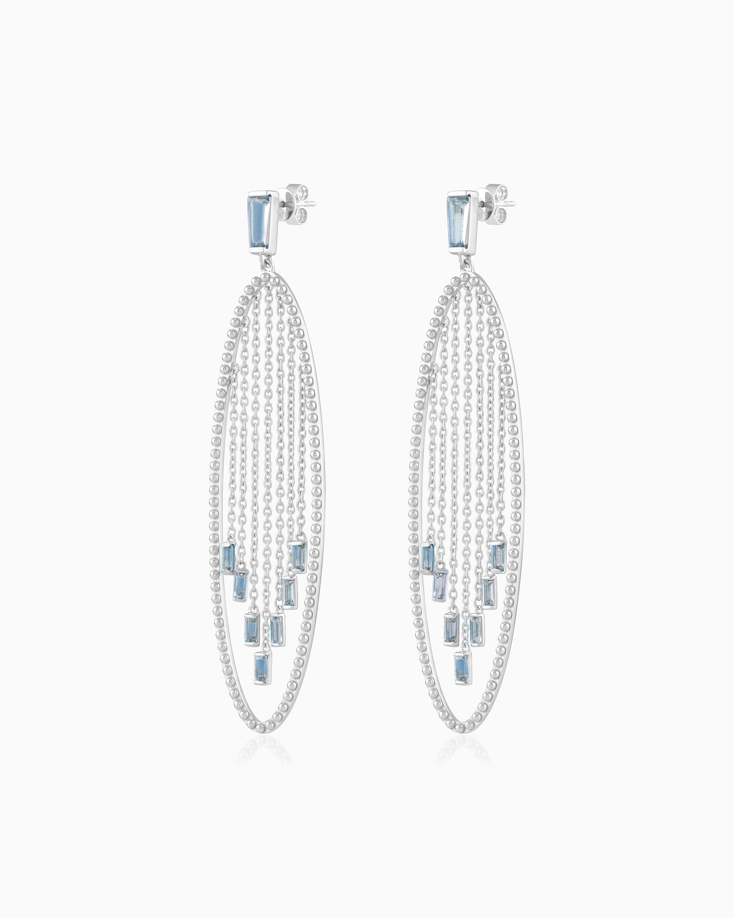 Cascade Earrings – Aquamarine