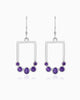 Luminous Orbit Kissed by Amethyst Earrings