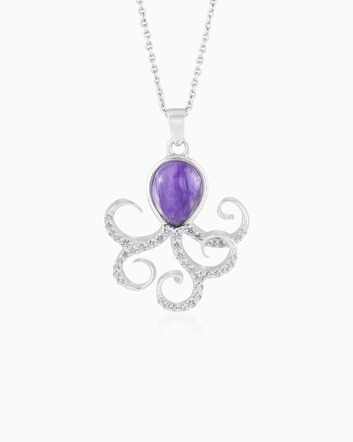 Purple Tide Octopus Pendant