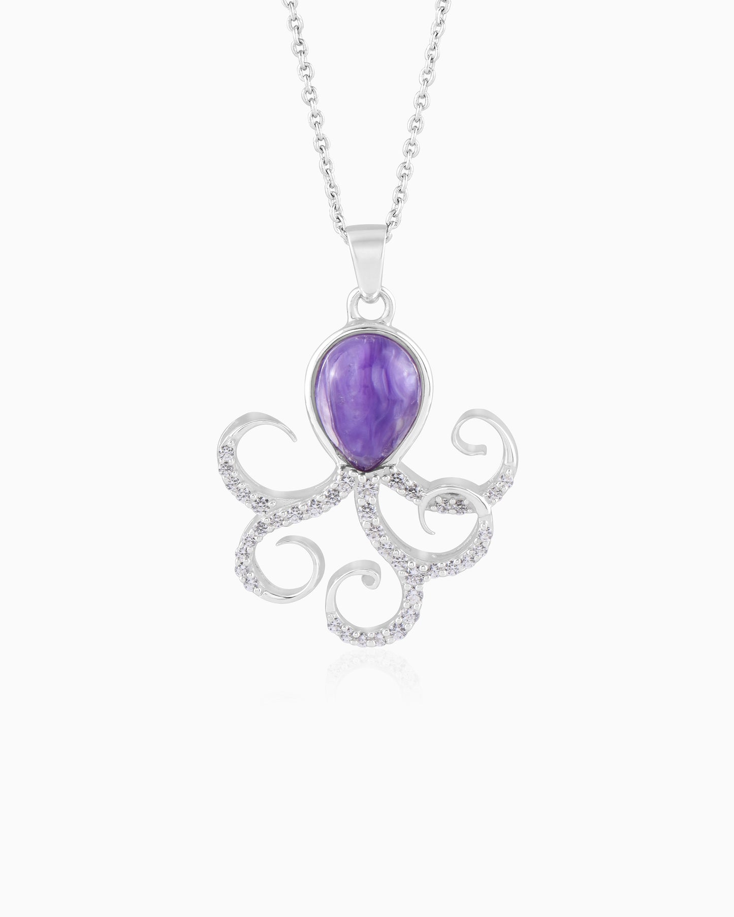 Purple Tide Octopus Pendant