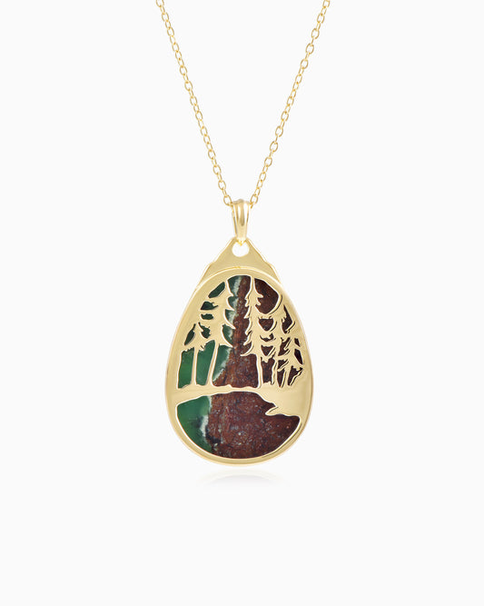Golden Wilderness Pendant