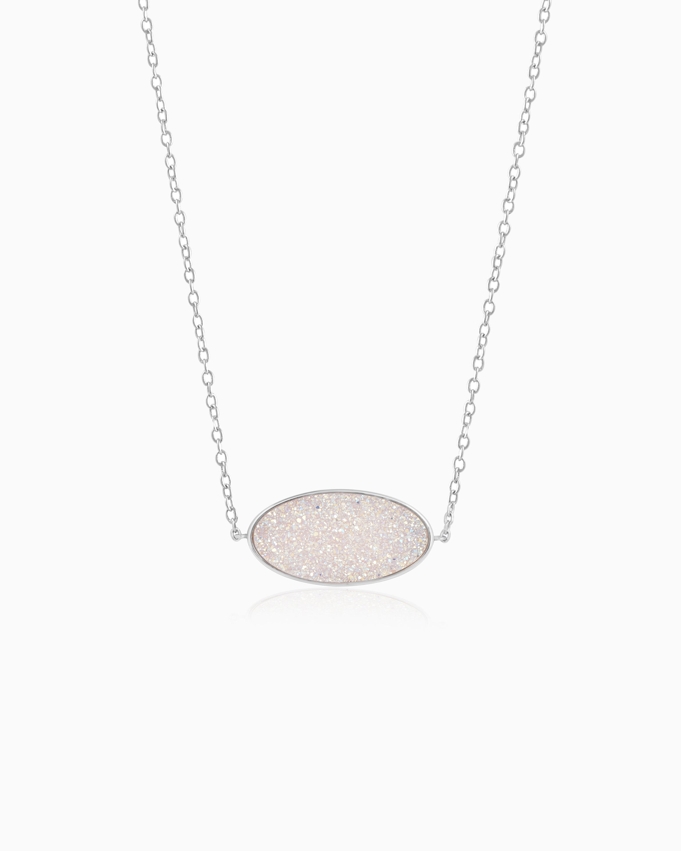 Crystal Frost Snow Necklace 18"