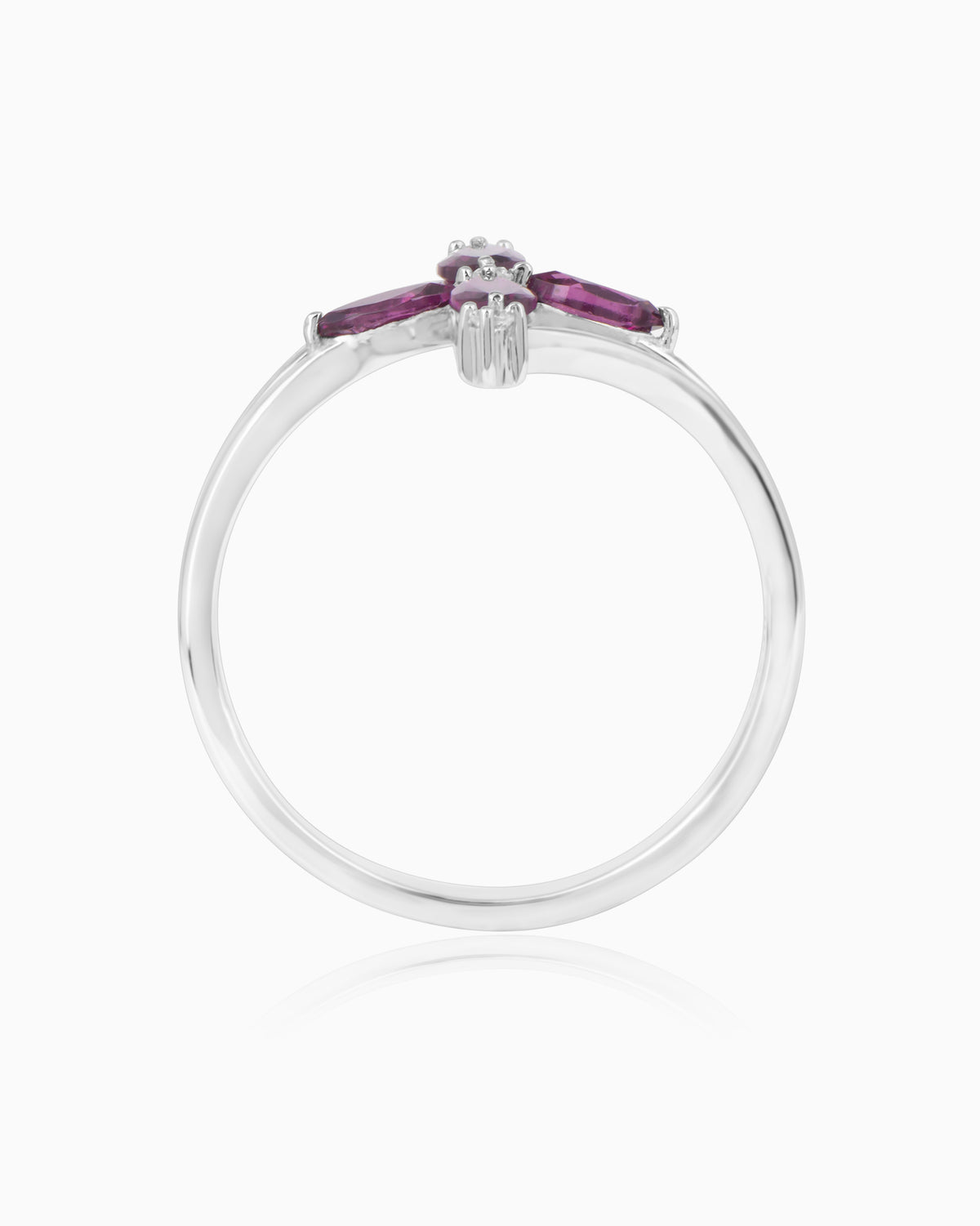 Rhodolite Floral Ring