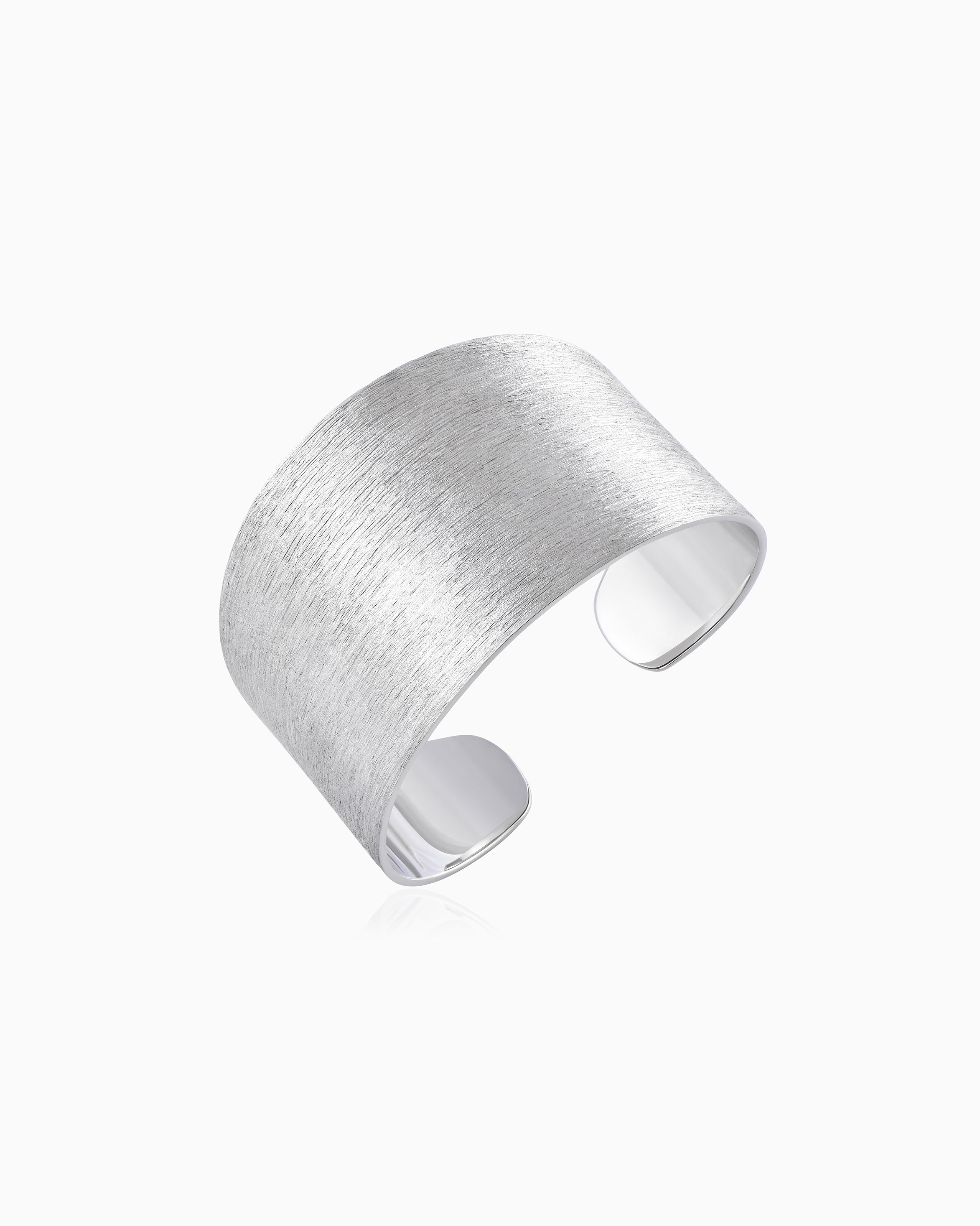 Eterna Cuff – Rhodium Finish