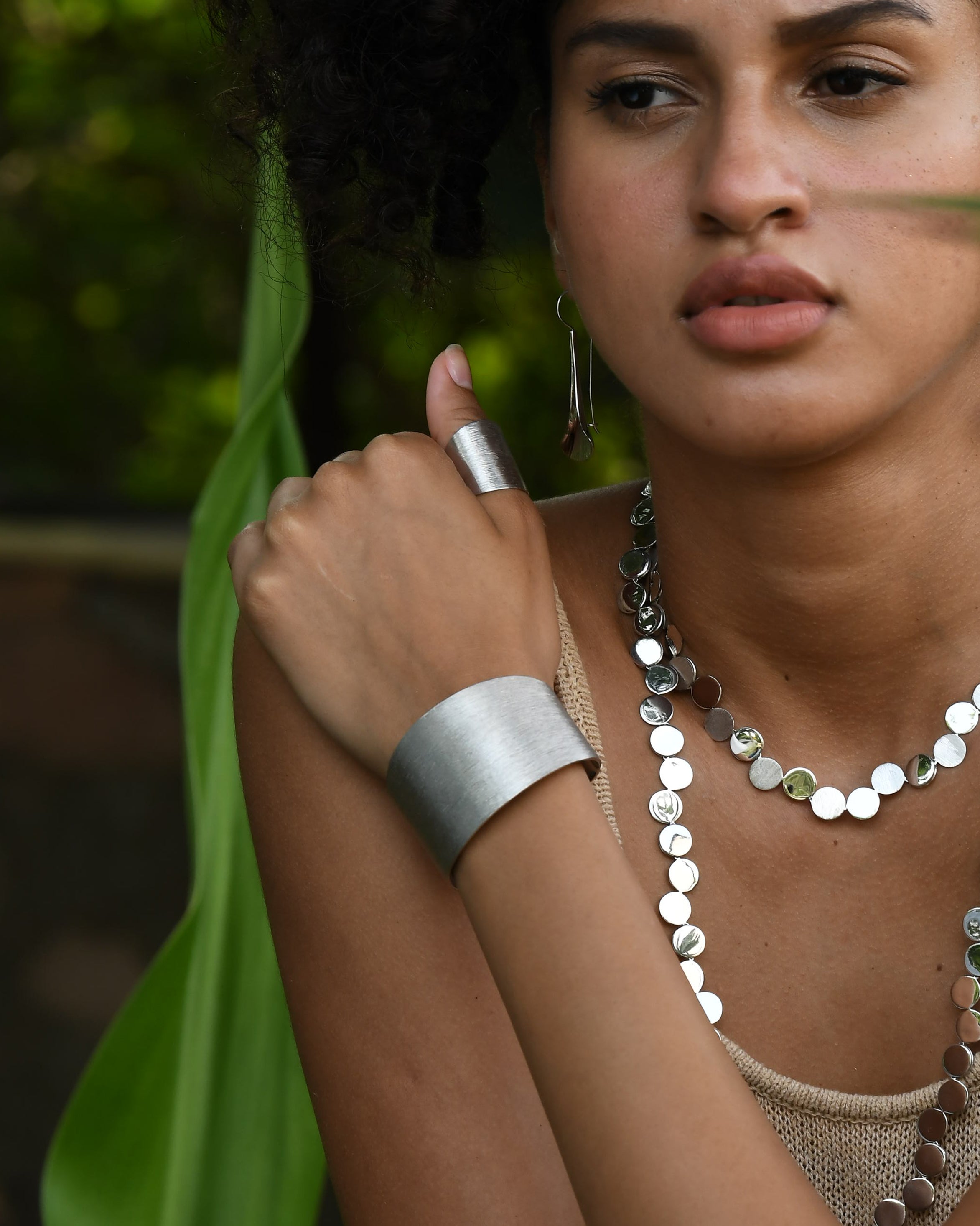 Eterna Cuff – Rhodium Finish