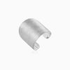 Silver wrought Scratched Extra Wide Ring