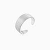 Silver Brace Scratched Ring